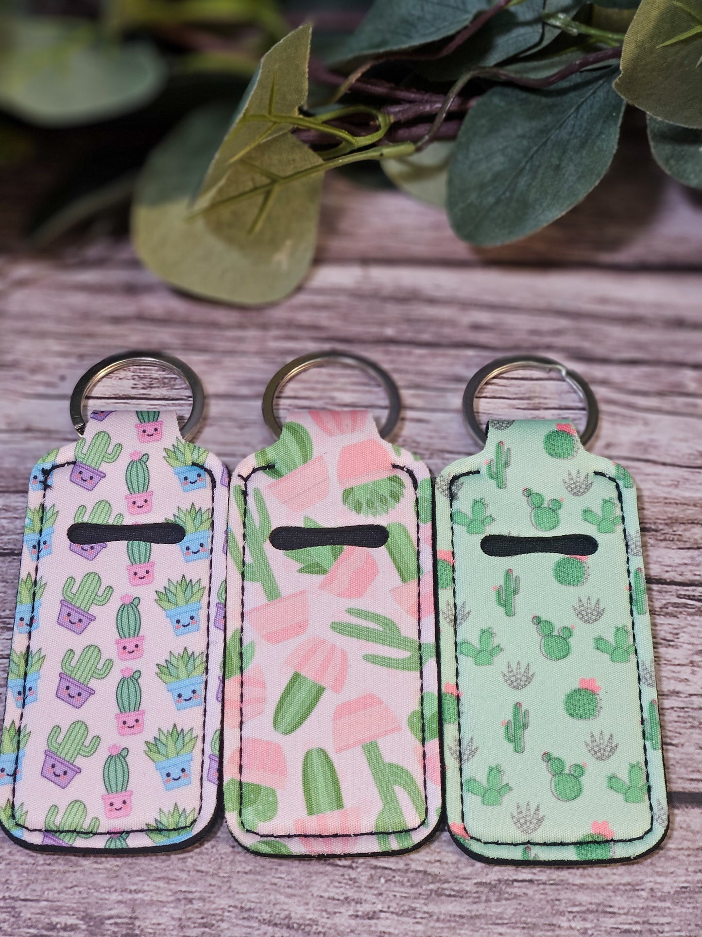 Lip butter key chain holder