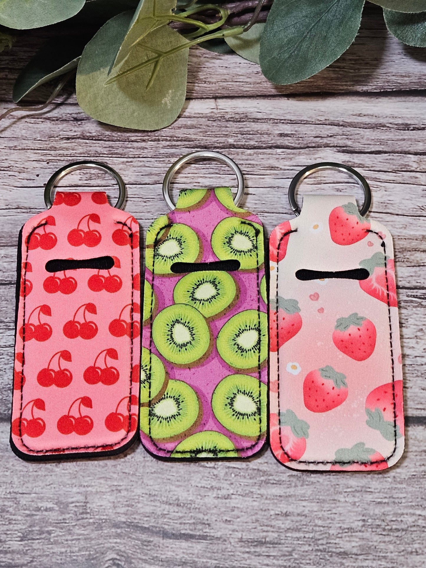 Lip butter key chain holder