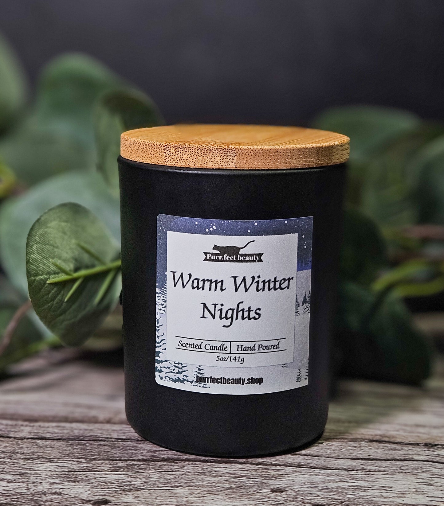 Warm Winter Nights Candle – Lavender, Pine, Saffron & Smoky Amber