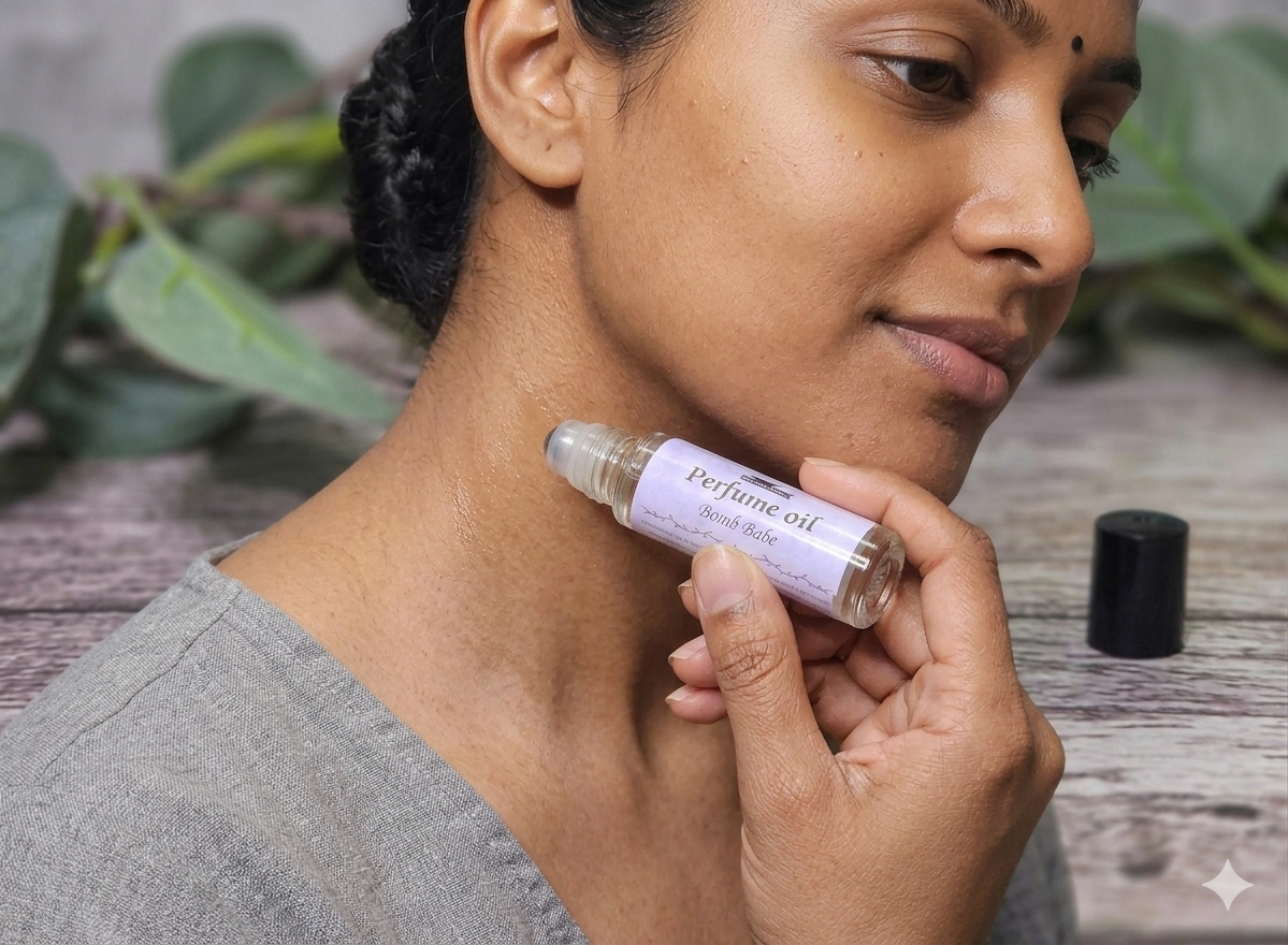 Bomb Babe Perfume Oil Roll-On — Long-Lasting Citrus, Apple & Amber Fragrance