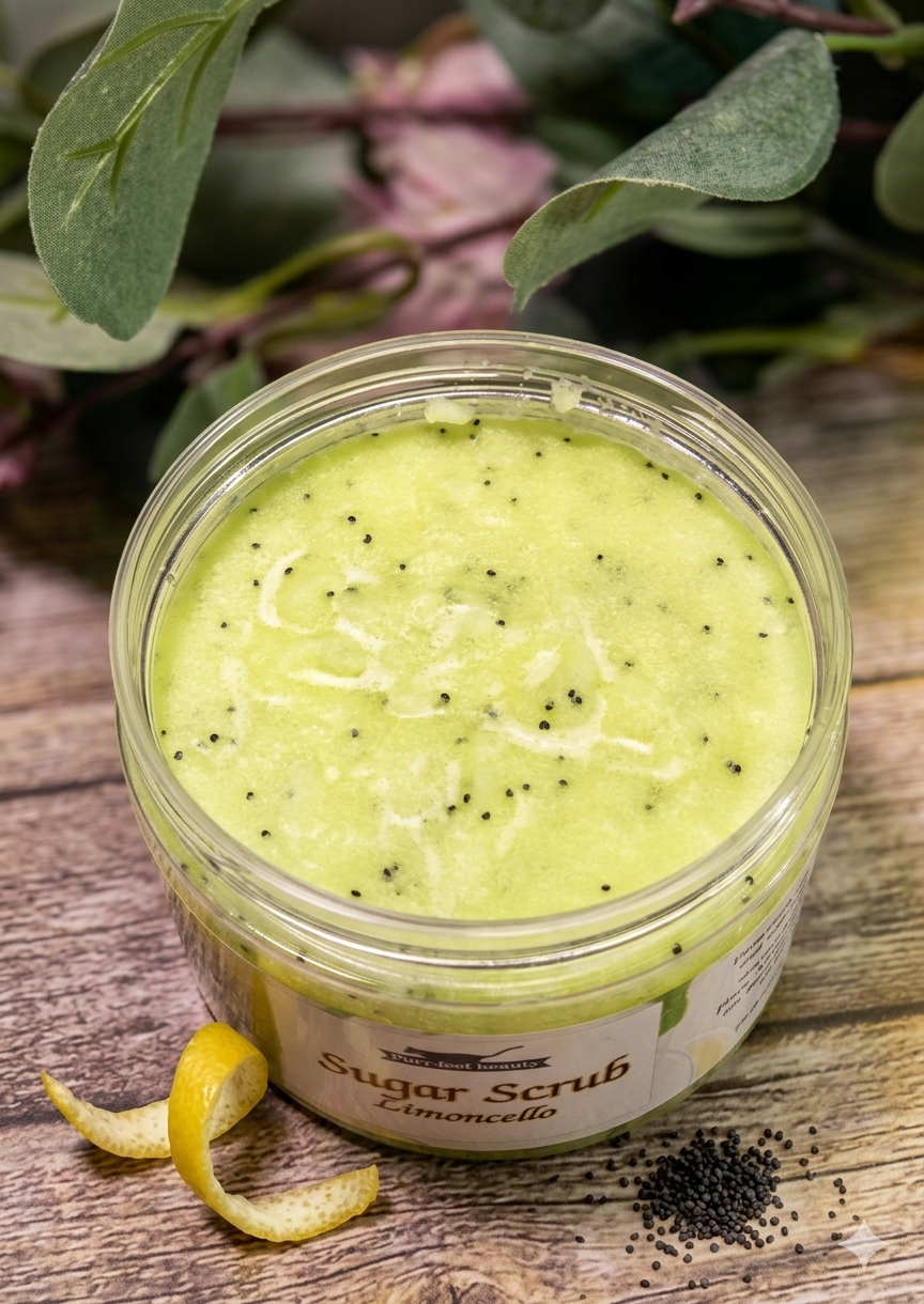Limoncello Sugar Scrub – Exfoliating Lemon Body Scrub for Smooth, Glowing Skin