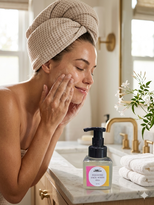 Hibiscus Foaming Face Wash – Gentle Hydrating Cleanser for All Skin Types