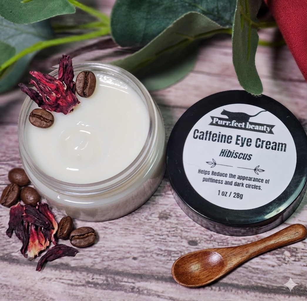 Hibiscus Eye Cream with Caffeine | Hydrating & Depuffing Eye Care