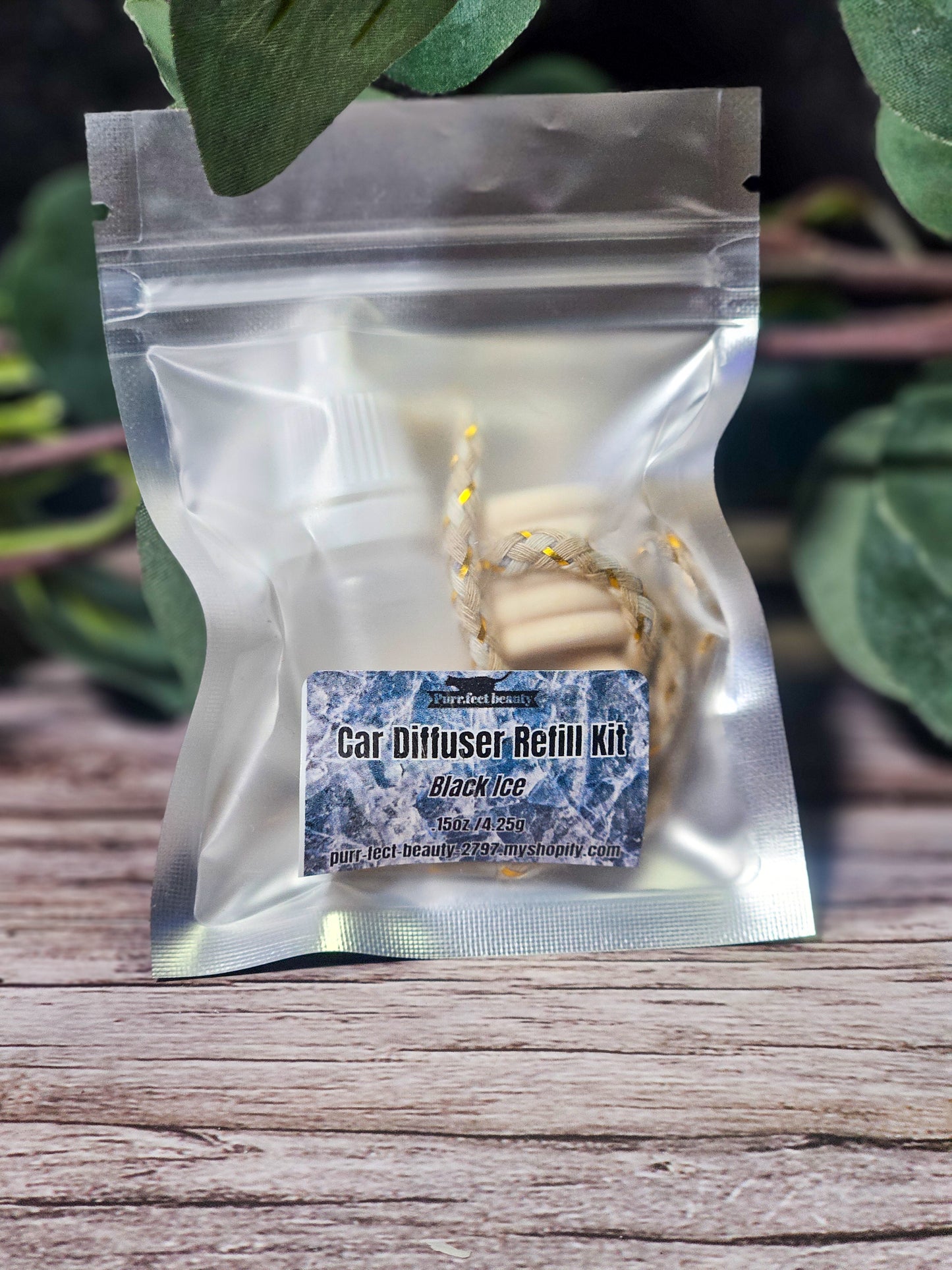 Car Diffuser Refill Kit - Fragrance & Wooden Cap