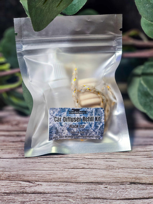 Car Diffuser Refill Kit - Fragrance & Wooden Cap