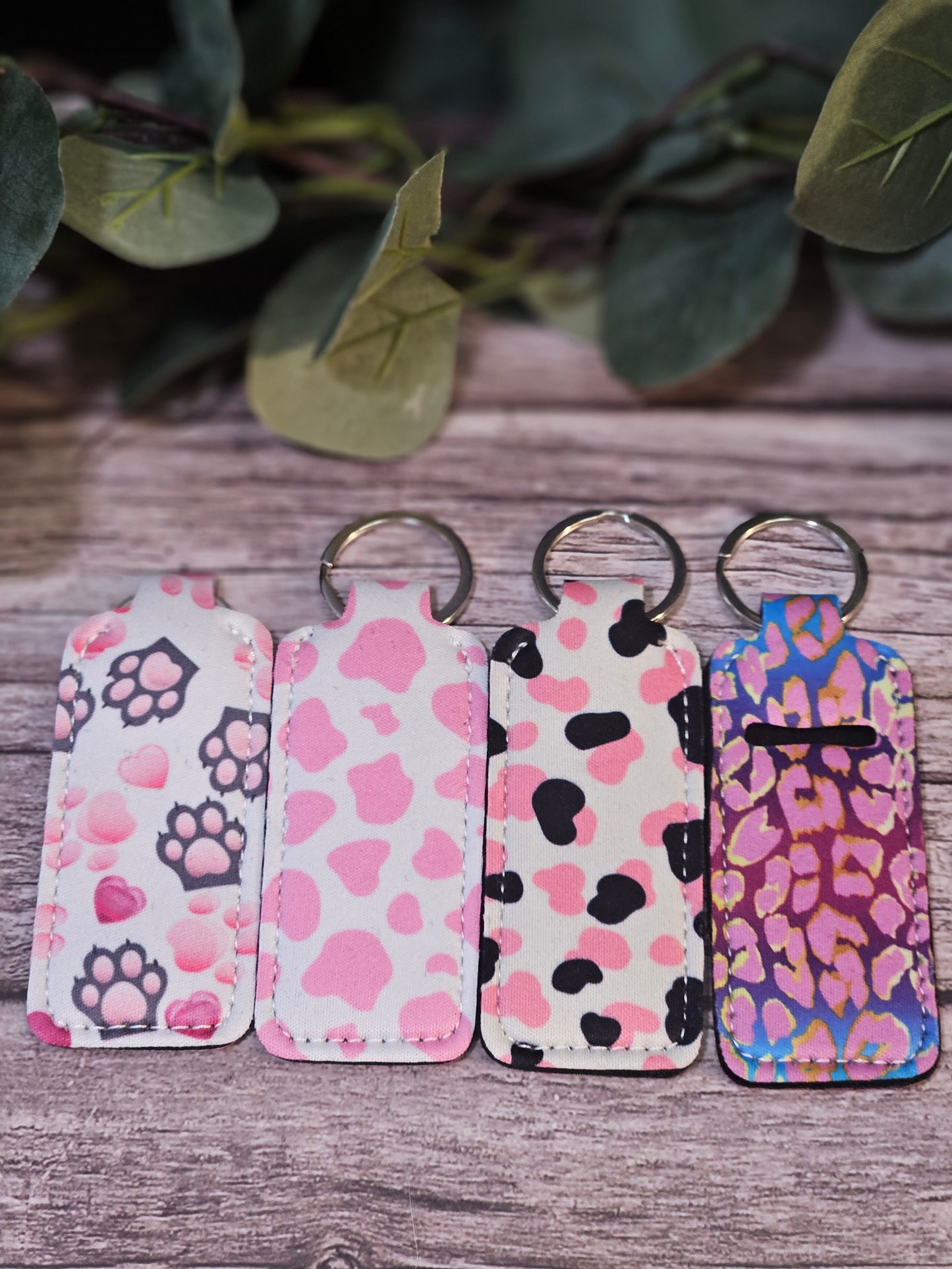 Lip butter key chain holder