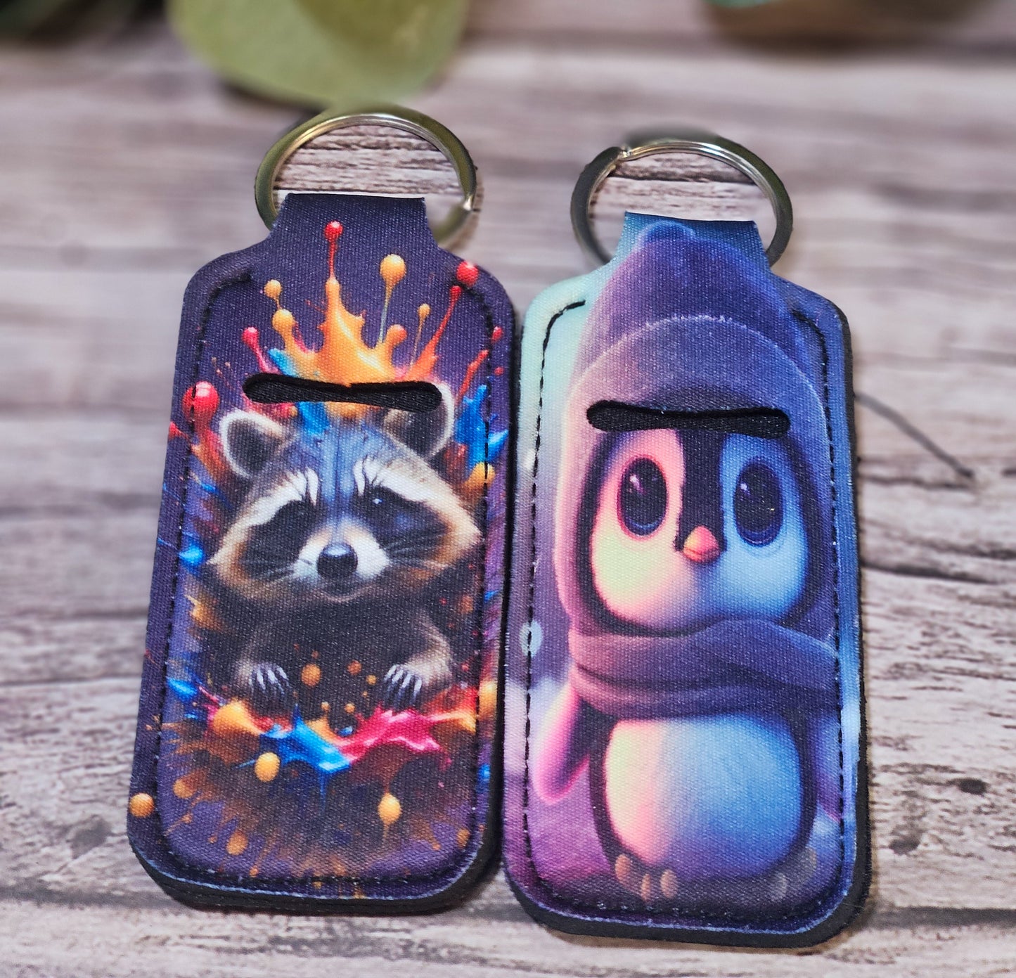 Lip butter key chain holder