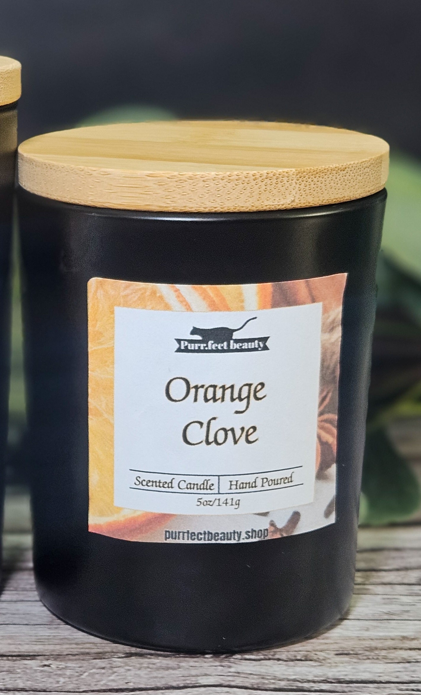 Orange Clove Candle – Spiced Citrus Scented Soy Candle for Home & Relaxation