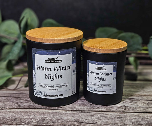 Warm Winter Nights Candle – Lavender, Pine, Saffron & Smoky Amber