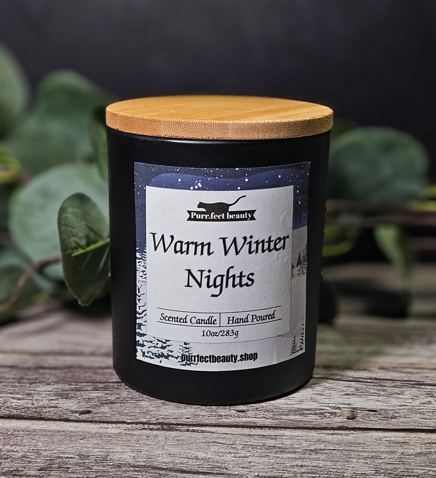 Warm Winter Nights Candle – Lavender, Pine, Saffron & Smoky Amber