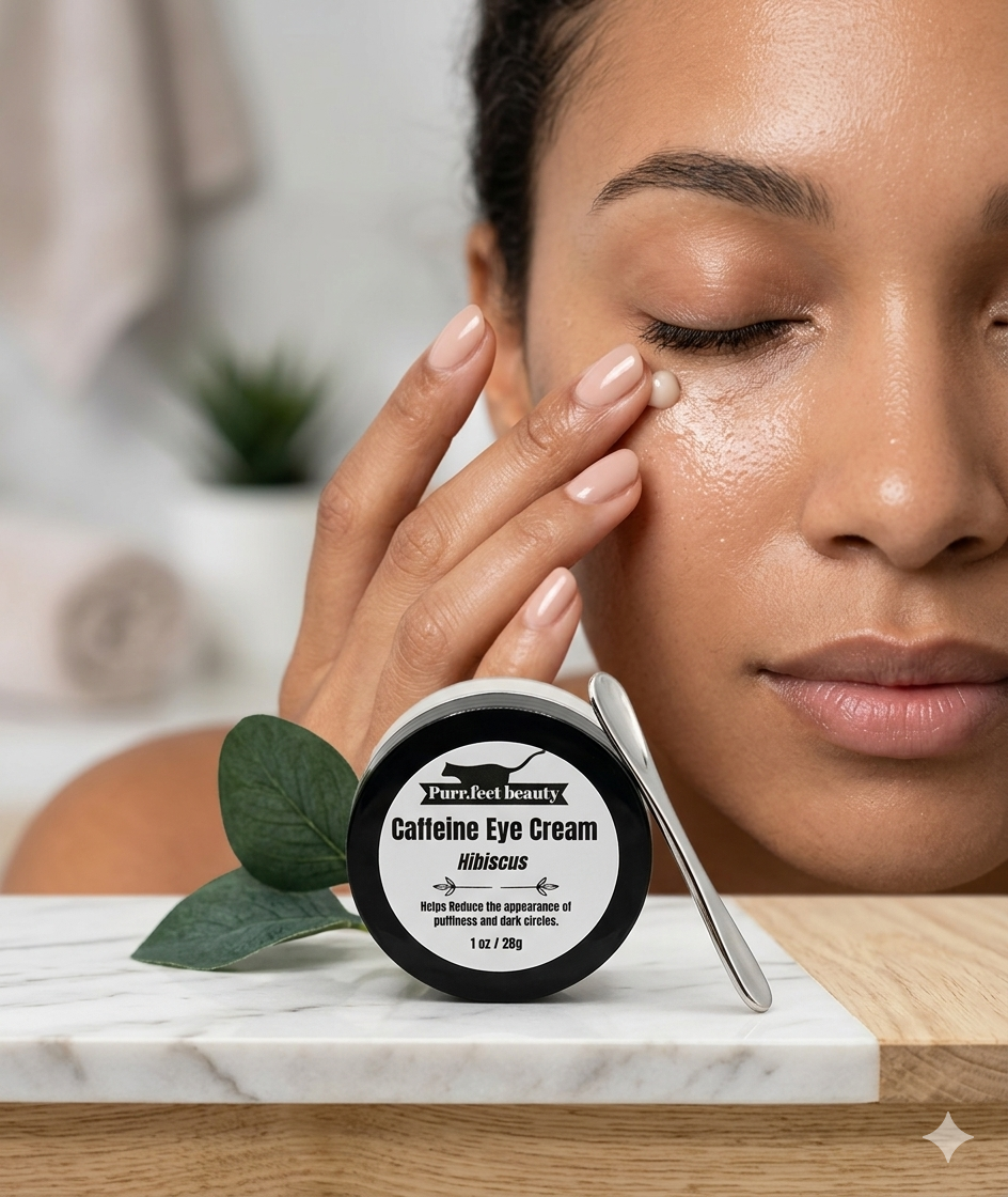 Hibiscus Eye Cream with Caffeine | Hydrating & Depuffing Eye Care