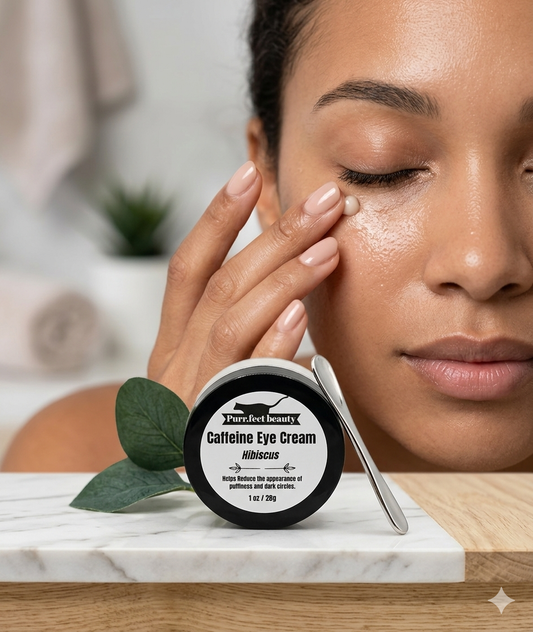 Hibiscus Eye Cream with Caffeine | Hydrating & Depuffing Eye Care