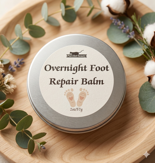 Overnight Foot Repair Balm | Natural Balm for Dry Cracked Heels