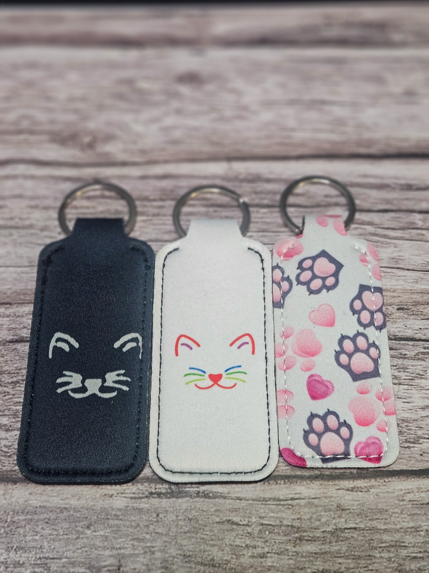 Lip butter key chain holder