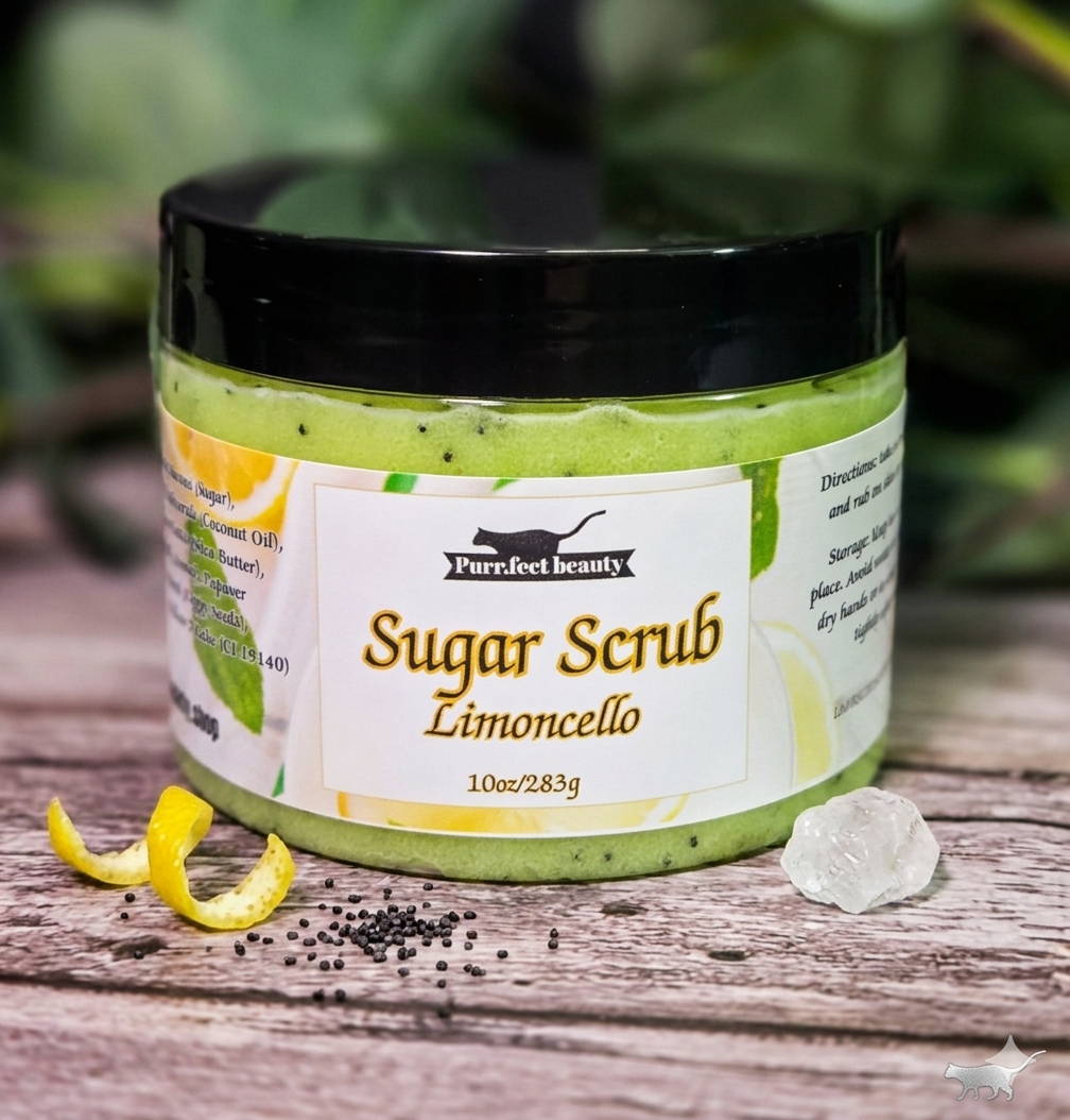 Limoncello Sugar Scrub – Exfoliating Lemon Body Scrub for Smooth, Glowing Skin
