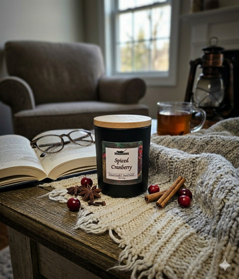 Spiced Cranberry Candle | Cinnamon, Orange & Bayberry Scented Candle