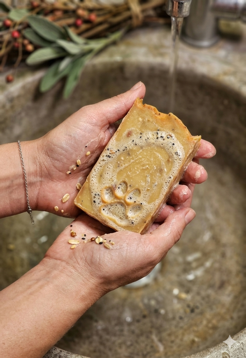 Lemon Poppy Seed Soap Bar | Exfoliating Lemon Soap