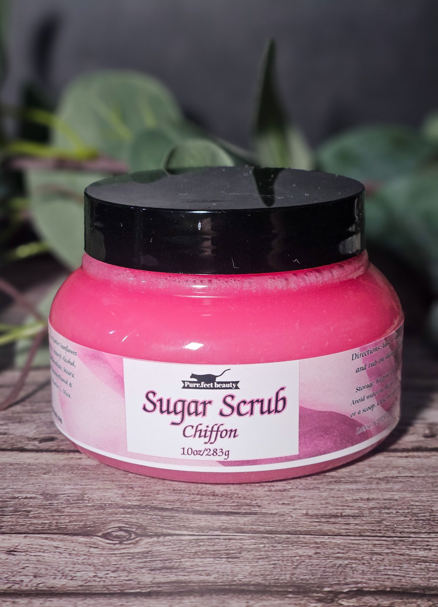 Pink Chiffon Sugar Scrub – Floral & Sweet Exfoliating Body Scrub