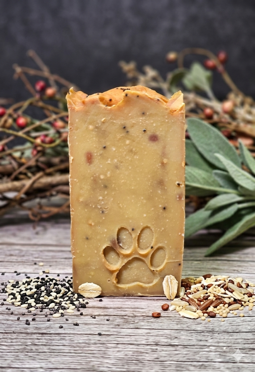 Lemon Poppy Seed Soap Bar | Exfoliating Lemon Soap