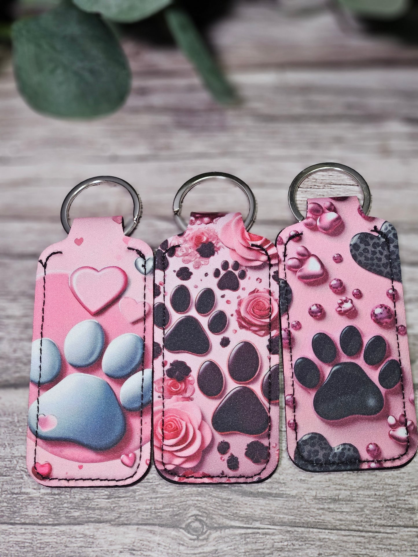 Lip butter key chain holder