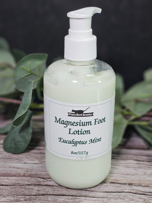 Eucalyptus Mint Magnesium Foot Lotion – Soothing Hydration for Tired, Achy Feet
