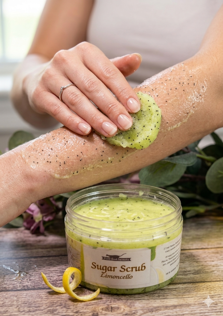 Limoncello Sugar Scrub – Exfoliating Lemon Body Scrub for Smooth, Glowing Skin