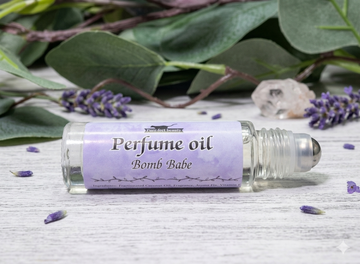 Bomb Babe Perfume Oil Roll-On — Long-Lasting Citrus, Apple & Amber Fragrance