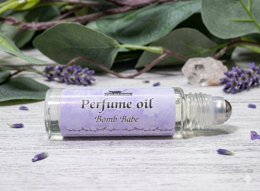 Bomb Babe Perfume Oil Roll-On — Long-Lasting Citrus, Apple & Amber Fragrance