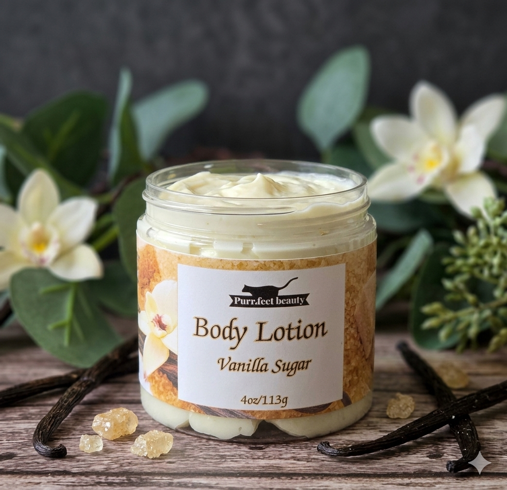 Vanilla Sugar Body Lotion – Warm Vanilla & Sandalwood Moisturizing Lotion