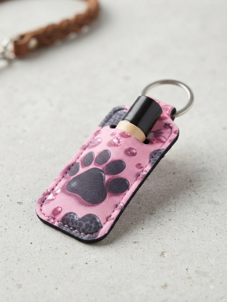 Lip Balm Holder Keychain