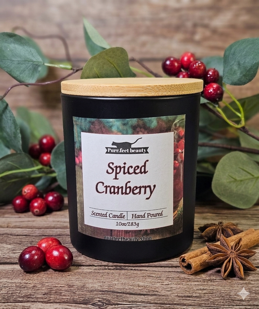 Spiced Cranberry Candle | Cinnamon, Orange & Bayberry Scented Candle