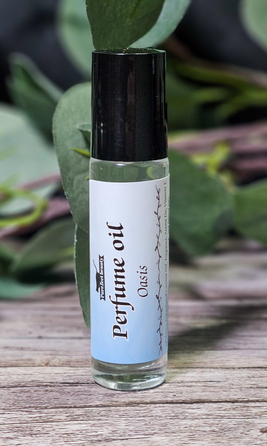 Oasis Perfume Oil – Fresh Aquatic Scent with Seafoam & Driftwood