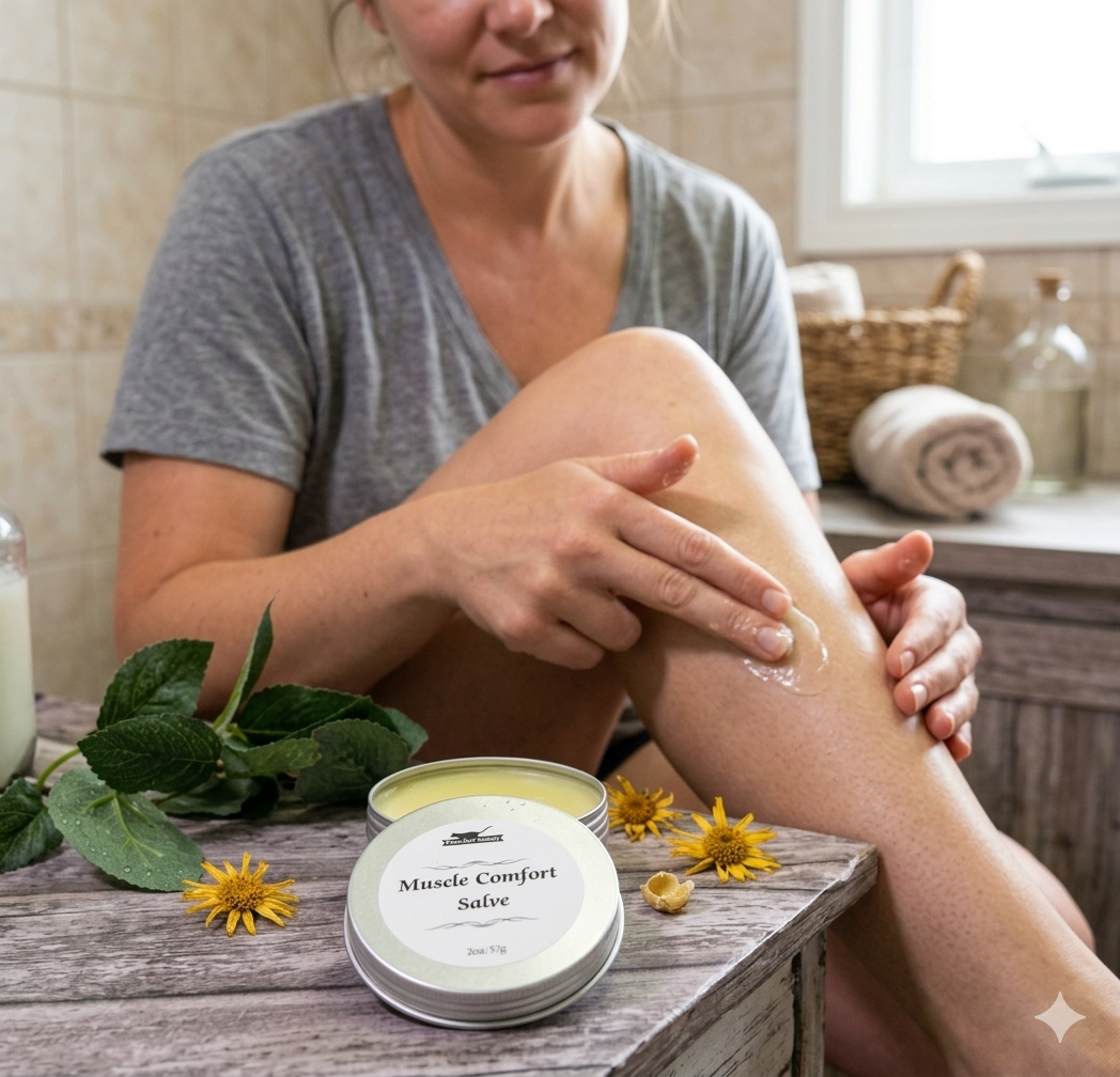Muscle Comfort Salve – Cooling Menthol & Camphor Balm for Sore Muscles | Natural Relief Balm
