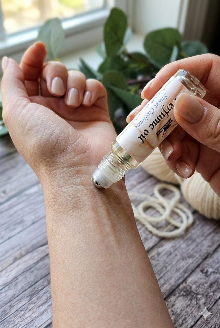Sweet Cashmere Perfume Oil | Warm Vanilla, Amber & Musk Fragrance