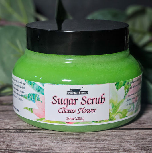 Cactus Flower Sugar Scrub – Fresh, Floral Exfoliating Body Scrub