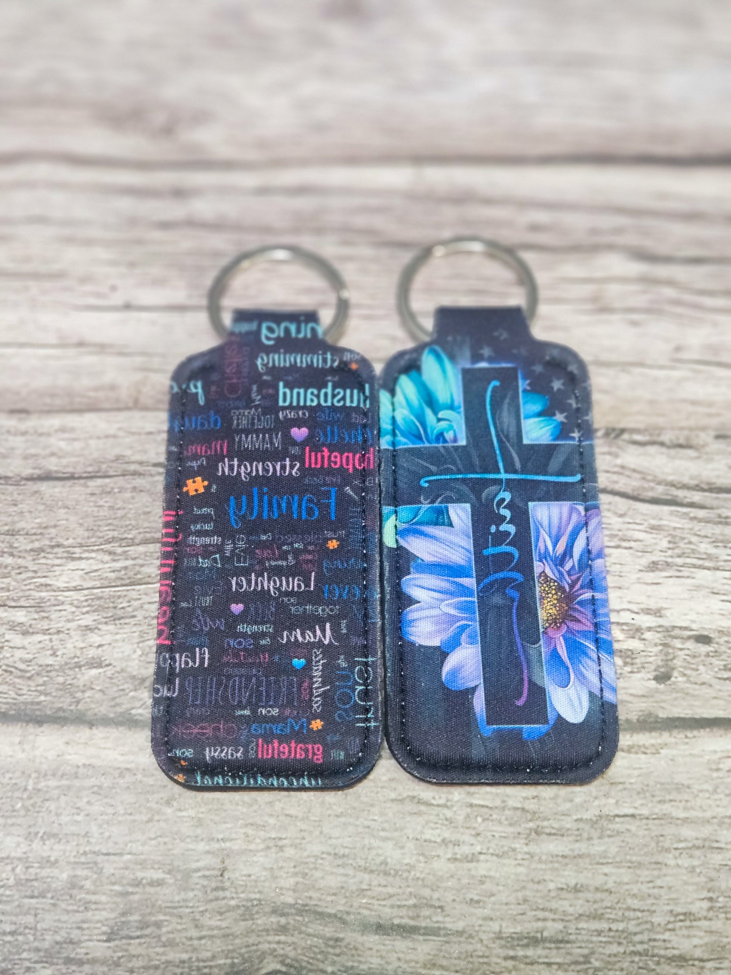 Lip butter key chain holder