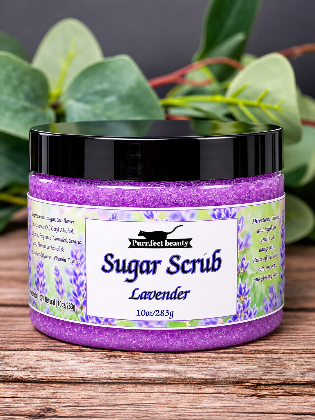 Lavender Sugar Scrub | Gentle Exfoliating & Hydrating Body Scrub