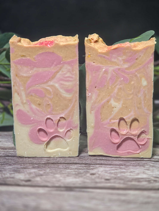 Pink Chiffon Luxury Handmade Soap – Fruit & Floral Scent with Sandalwood, Vanilla & Musk
