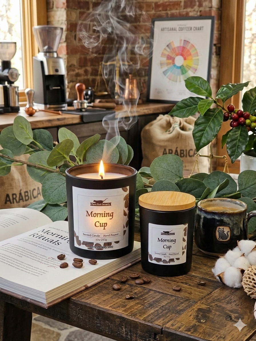 Morning Cup Candle | Coffee, Vanilla & Caramel Scented Candle
