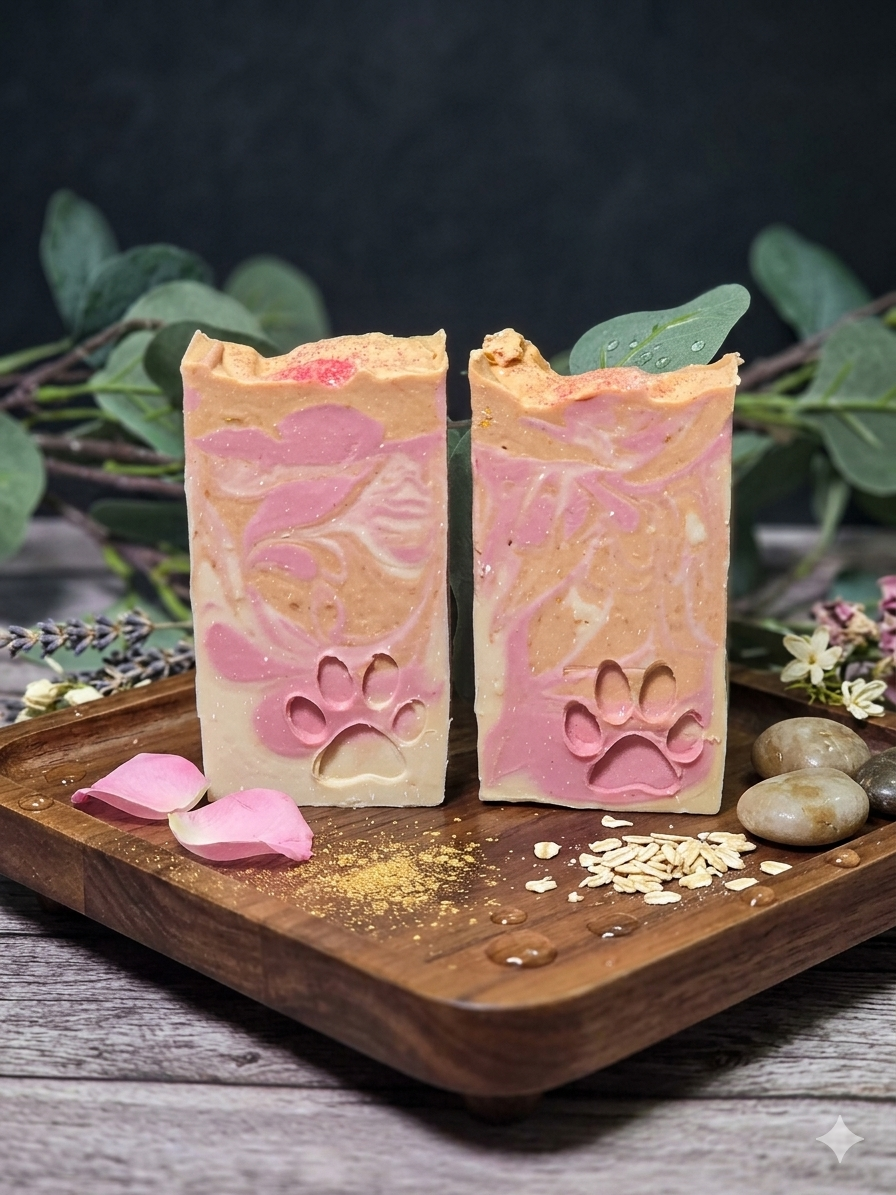 Pink Chiffon Luxury Soap Bar | Soft Floral & Vanilla Handmade Soap