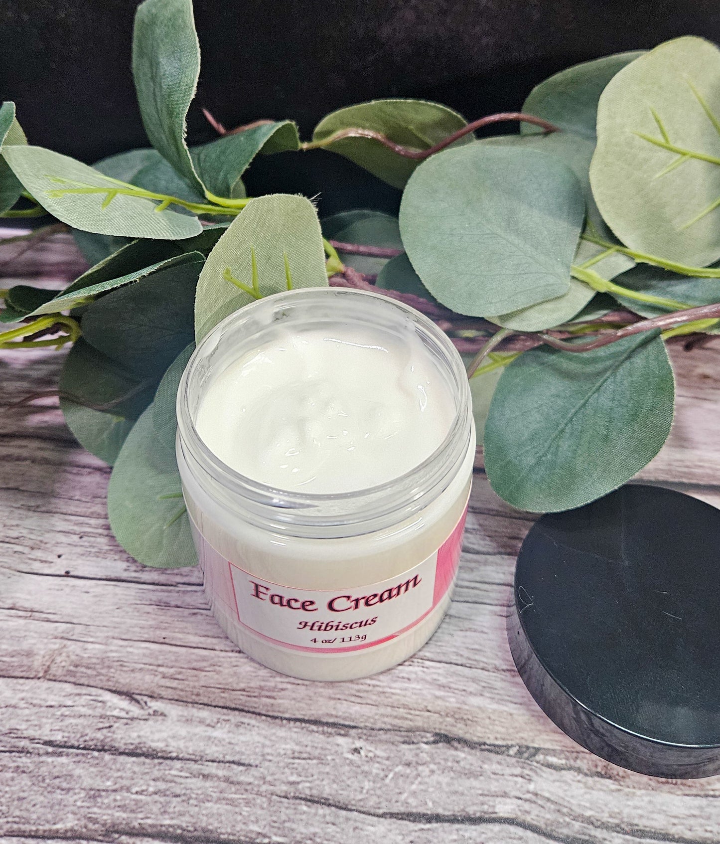 Hibiscus Face Cream – Hydrating Moisturizer with Coconut & Argan Oils