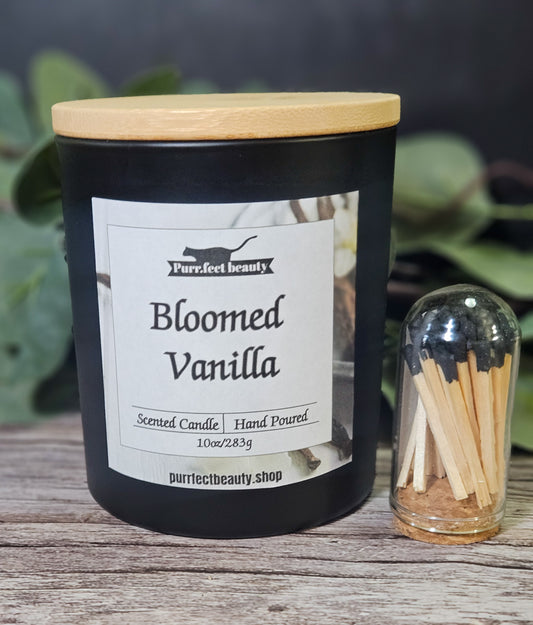 Bloomed Vanilla Candle – Vanilla & Lavender Scent for Relaxation