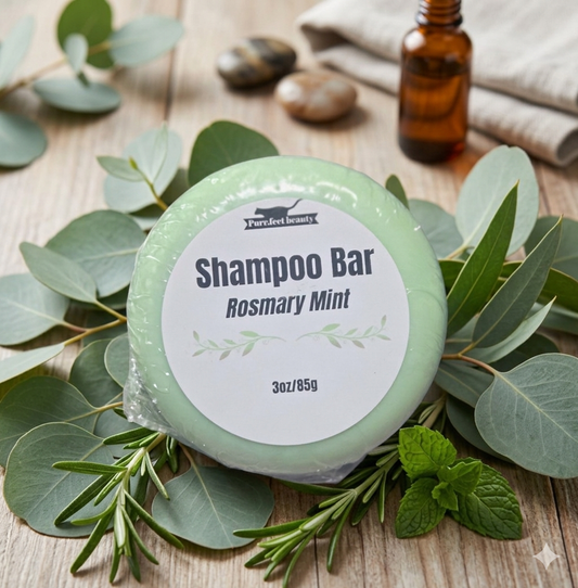 Rosemary Mint Shampoo Bar – Clarifying & Strengthening Solid Shampoo