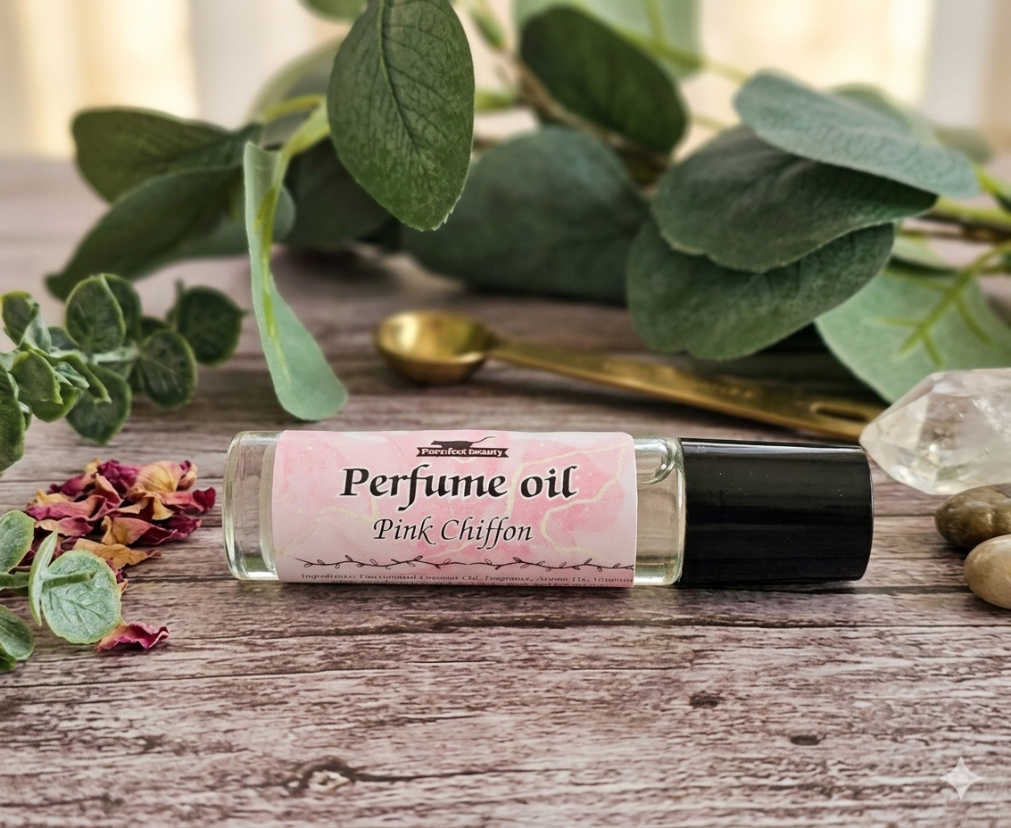 Pink Chiffon Perfume Oil – Soft Floral, Vanilla & Musk