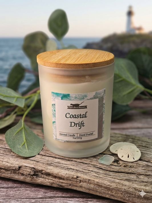 Coastal Drift Candle – Fresh Ocean Breeze Scent with Citrus & Sea Salt
