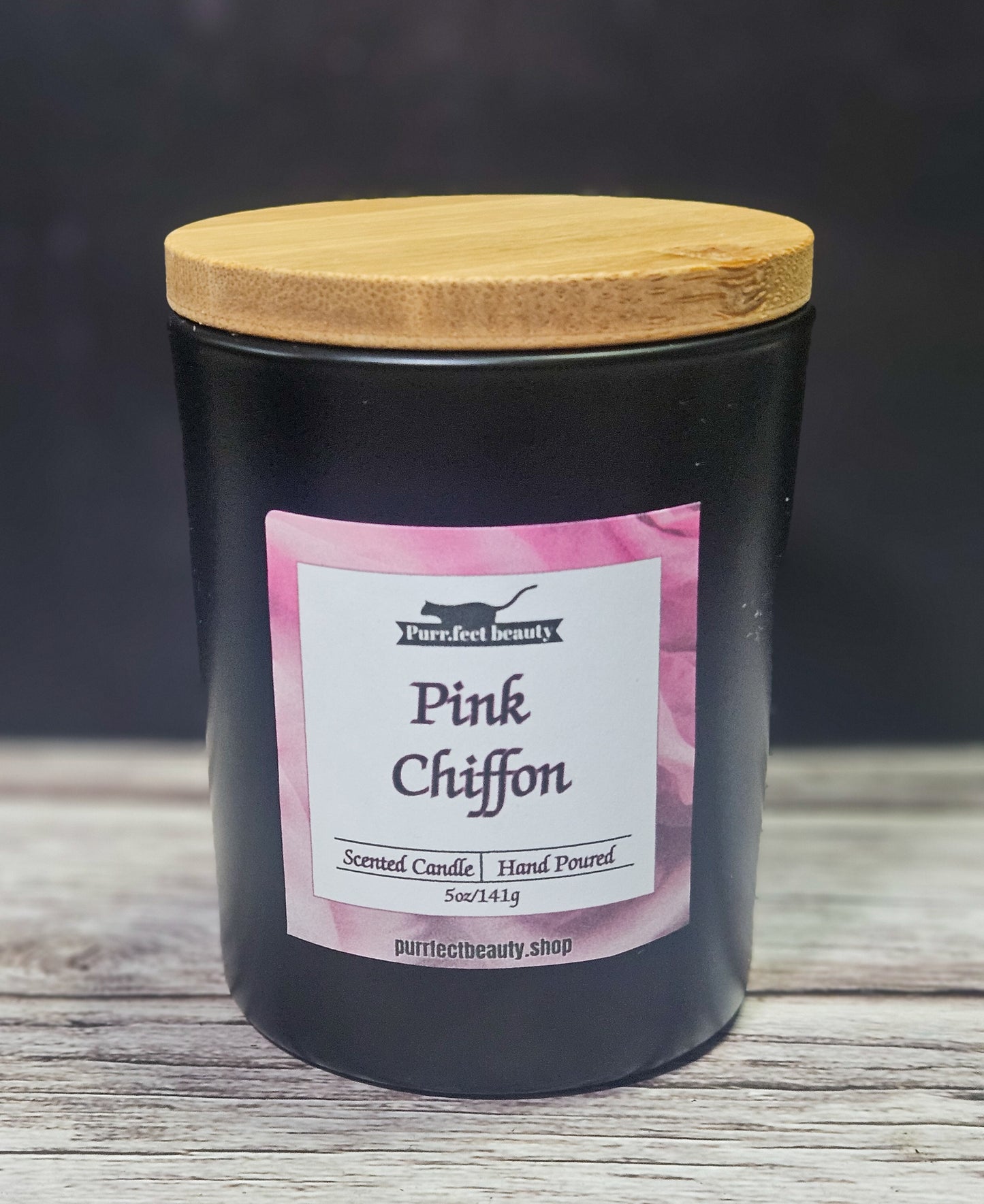 Pink Chiffon Candle – Soft Floral & Fruity Scented Candle for Home & Relaxation