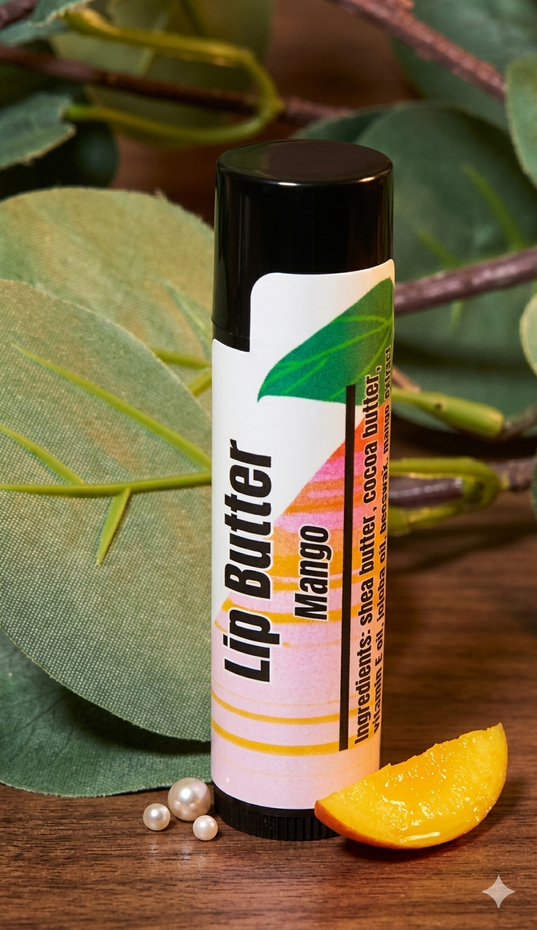 Lip Butter | Moisturizing, Nourishing Lip Balm with Shea & Cocoa Butter
