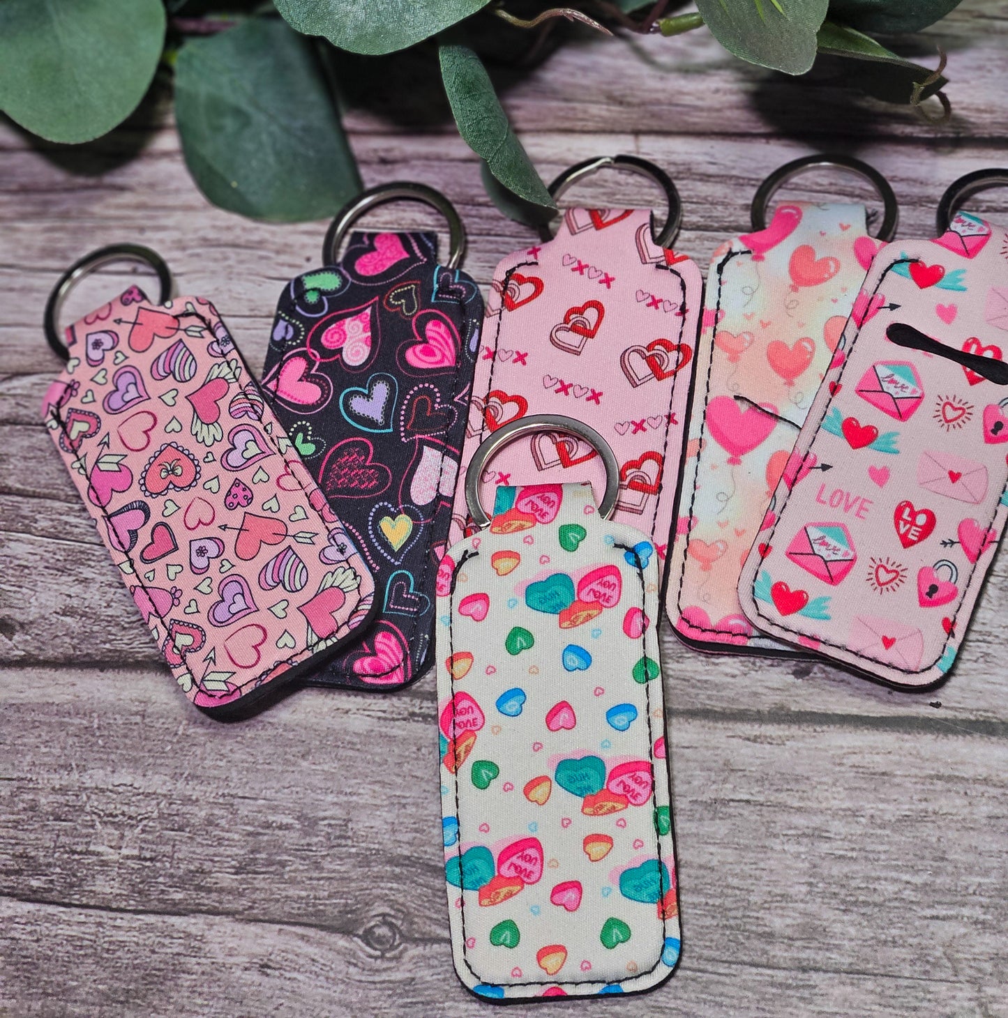 Lip butter key chain holder