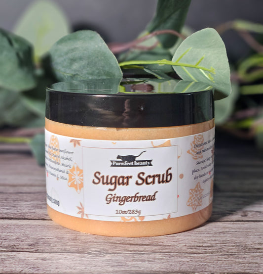 Gingerbread Sugar Scrub – Holiday Exfoliating Body Polish